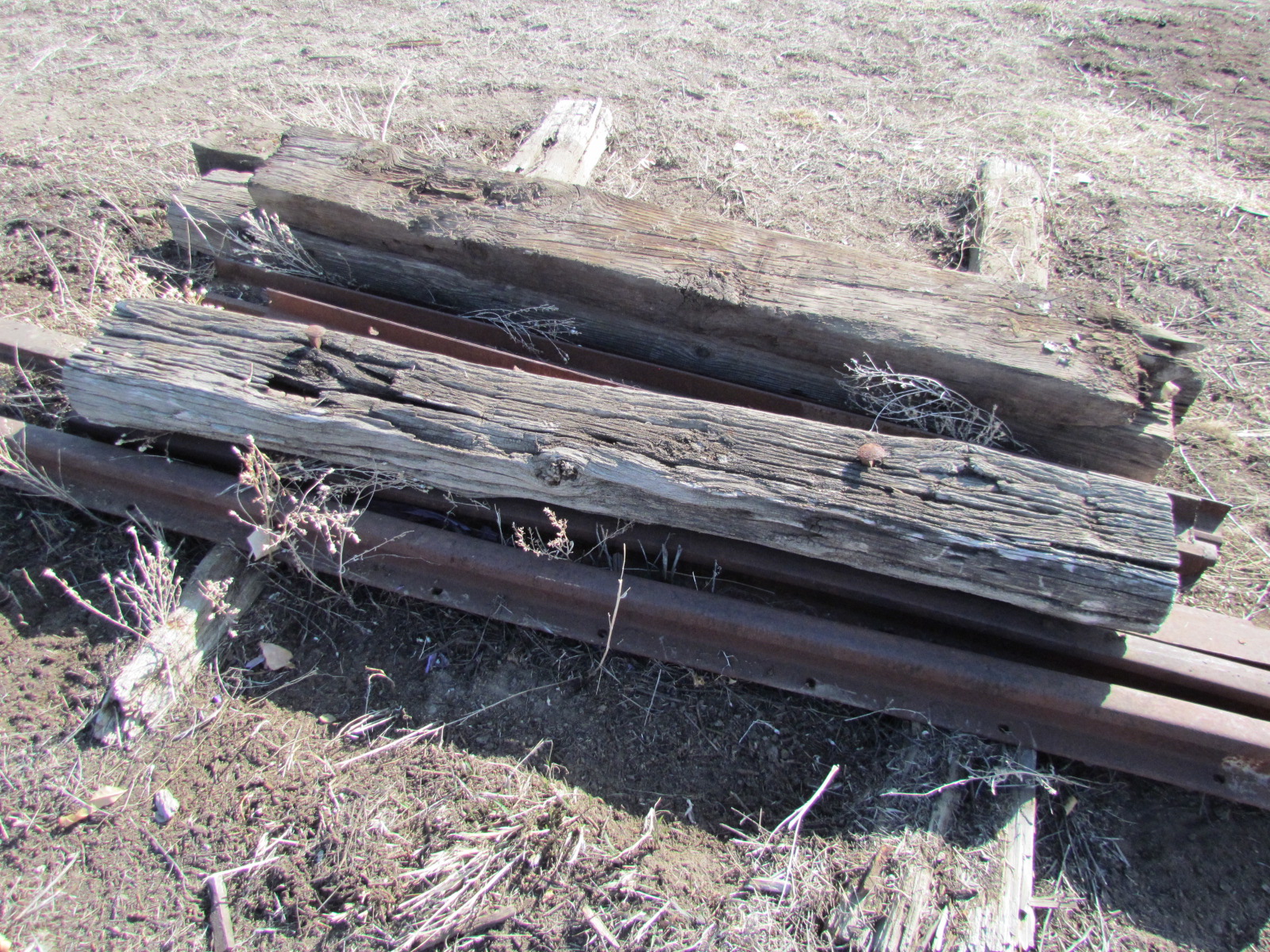 Image of some railroad ties involved in this mystery